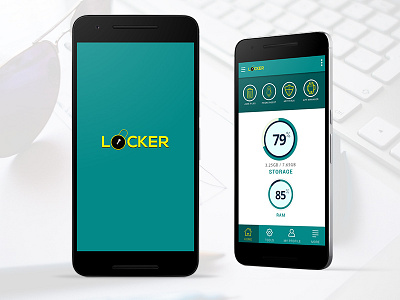 Locker Antivirus App :EngineerBabu android antivirus design ios locker app material security ui ux