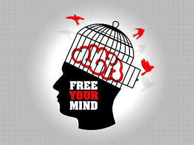 Free Your Mind logo: EngineerBabu android babu design engineer free your mind ios logo design material mind psychology ui ux