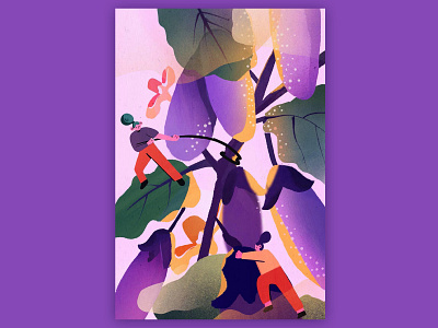 Melancholy purple animation art design flat graphic design illustration illustrator type typography vector