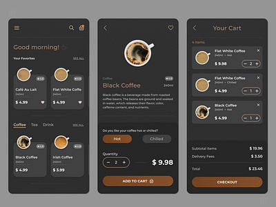 Simple Coffee Shop App