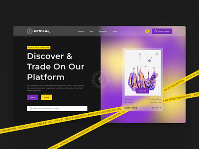 NFTOasis_ NFT Marketplace Website UI Design