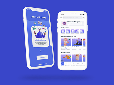 DIUX - Online Learning App ui ui design ux uxdesign
