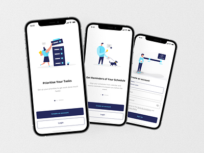 Sign Up Mobile daily ui mobile productivity sign up sign up mobile to do app ui
