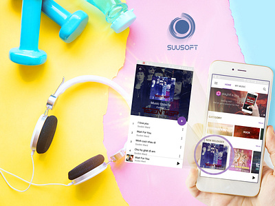 Music App- Suusoft app design application mobile app music app suusoft