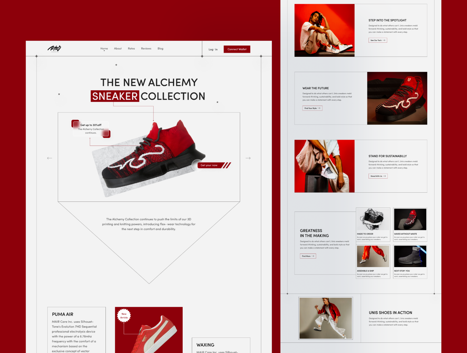 Shoe Store Ecommerce Landing Page by AFJAL SHARIF on Dribbble