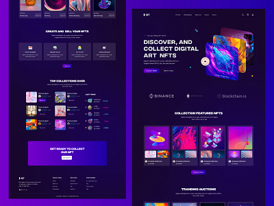 NFT Website Design crypto design freebie landing page landingpage nft nft landing page templete ui uiam uiinspiration uiuxdesign uiuxdesigner user interface visual design webdesign