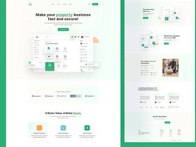 Real estate saas landing page figma landing page real estate landing page ui ui design ui ux user interface web design