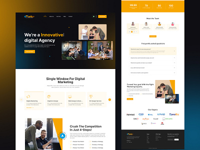 Digital Agency Landing Page agency landing page business business landing page design figma landing page ui ui design uiux user interface