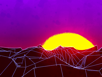 Red Dead Retrowave 2d 3d blender composit design landscape photoshop red dead redemption retro