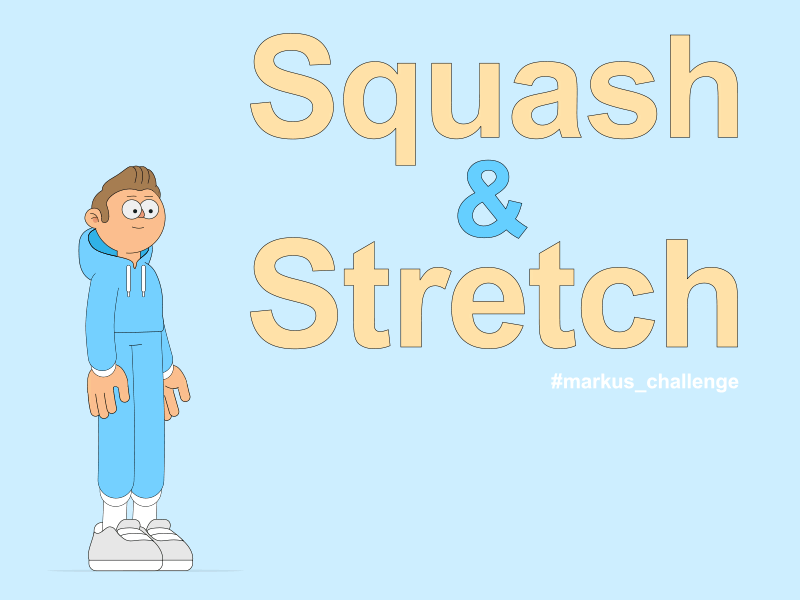 Manhandling Markus aftereffects animation principle character design manhandling motion squash stretch