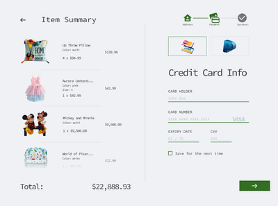 Daily UI 002 - Credit Card Checkout checkout dailyui dailyui 002 dailyuichallenge