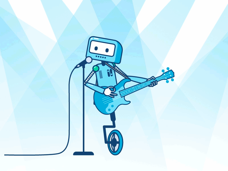Robot band - part 1 after effects band design guitar music rigging robot