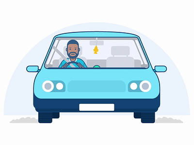 Driving to work ae aftereffects car character driving illustration voice