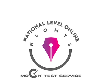 mock test logo art branding circular design flat graphic design illustration logo logodesign vector