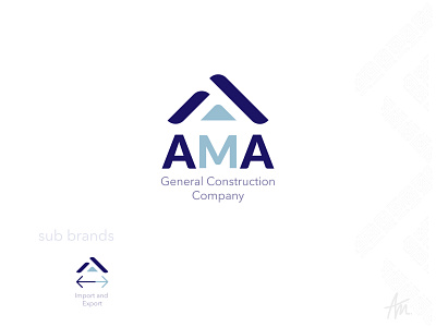 AMA construction brand refresh ama brand brand identity branding construction logo logo design