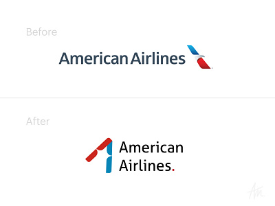 American airlines brand Idea american airlines branding design flag logo flat logo rebrand red refresh simple