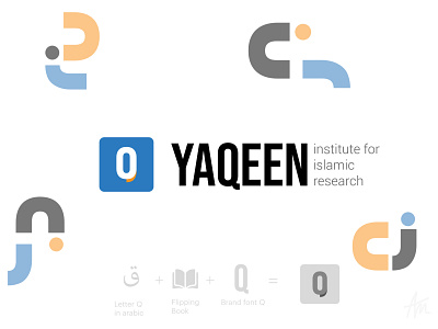 Yaqeen Institute brand exploration brand brand identity flat logo logo design simple yaqeen