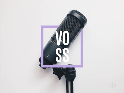 Voss tv rebrand brand identity branding flat logo logo design mic rebrand refresh voss
