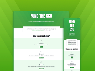 Fund The CSU website