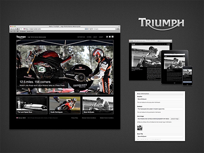 Ride A Triumph website