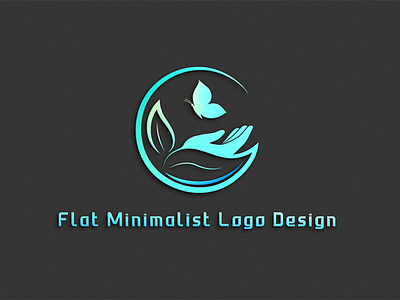 Flat minimalist logo design