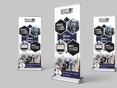 Roll-up banner Design branding design flyer design illustration illustrator logo modern poster design roll up banner roll up banner design rollup typography vector