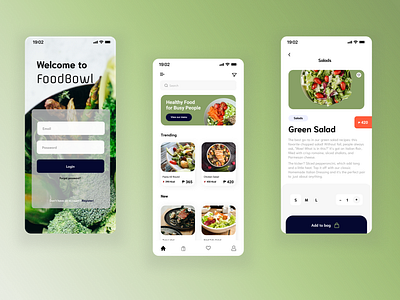 FoodBowl Mobile UI