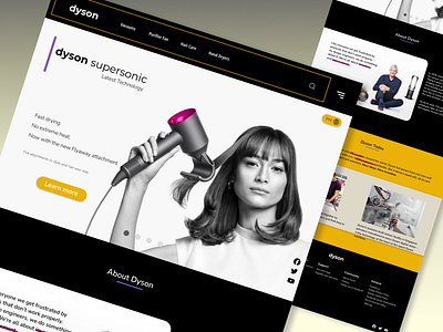 Dyson Landing Page Redesign dailyui dyson ui ux uxdesign