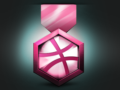 Badge for Dribbble dribbble icon