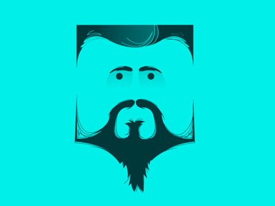 Cube Face beard cube eyes face illustration portrait vector