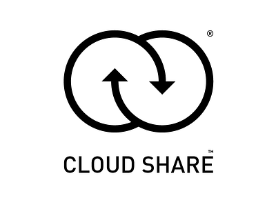 Cloud Share - Logo Design graphic logo tipography