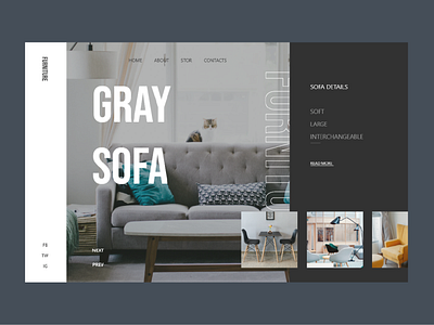 Furniture Website UI design