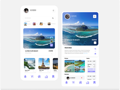 Travel App UI design