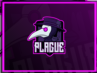 The Black Death Mascot Logo