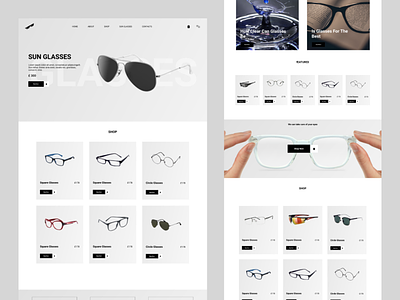 Ecommerce Glasses Website