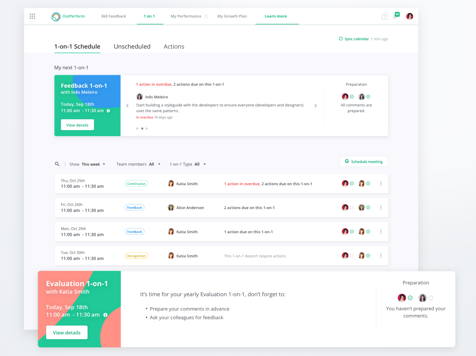 Performance Management tool by Inês Meleiro on Dribbble