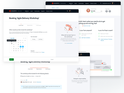 OutSystems Success Portal calendar wizard