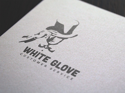 Logo design customerservice gentleman glove hand logodesign logomark suit whiteglove