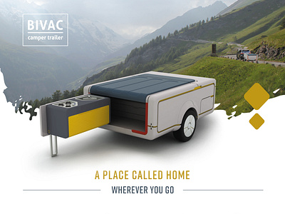Product design - Bivac the camping trailer