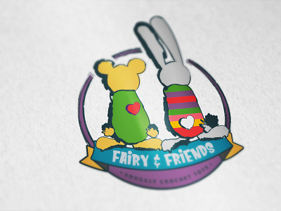 Logo design - Fairy & Friends crochet toys crochet toys design for kids illustration logodesign teddy toys