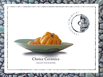 Product, flyer & logo design - Choice ceramics ceramics crochet handcraft handmade illustartor logo logodesign logomark traditional art