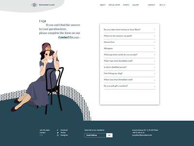 Web design - FAQ - Web site for restaurant