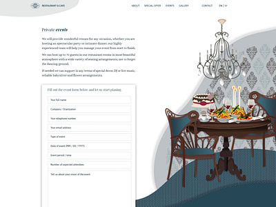 Webdesign - Web site design - Event form