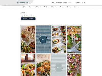 Webdesign - website for restaurant - Catering adobe xd buffet cake menu catering food menu order online restaurant service webdesign website website design
