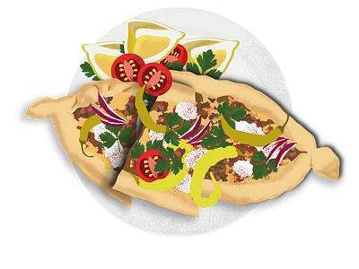 Web food illustration - Greek cuisine