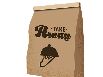 Digital illustration - take away bag artwork bag design digitalillustration drawing foodillustration graphicdesign illustration illustrator takeaway vector webdesign website