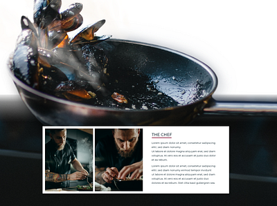 Webdesign landing page for restaurant adobe xd book a table branding chef contact us cooking food gastronomy landing page design menu restaurant webdesign website