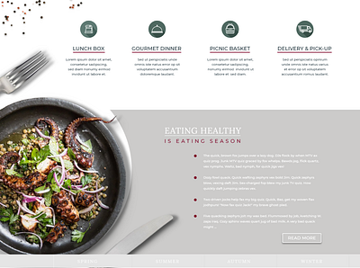 Webdesign - landing page for restaurant adobe xd book a table contact page food gastronomy icon design landing page design menu offer offer banner online offer restaurant uxui webdesign website