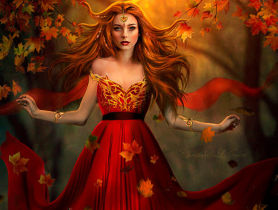 Autumn Fairy bookcoverdesign digitalart fantasyart photoart photomanipulation