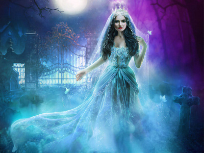 Ghost Bride bookcoverdesign design digitalart fantasyart photoart photomanipulation